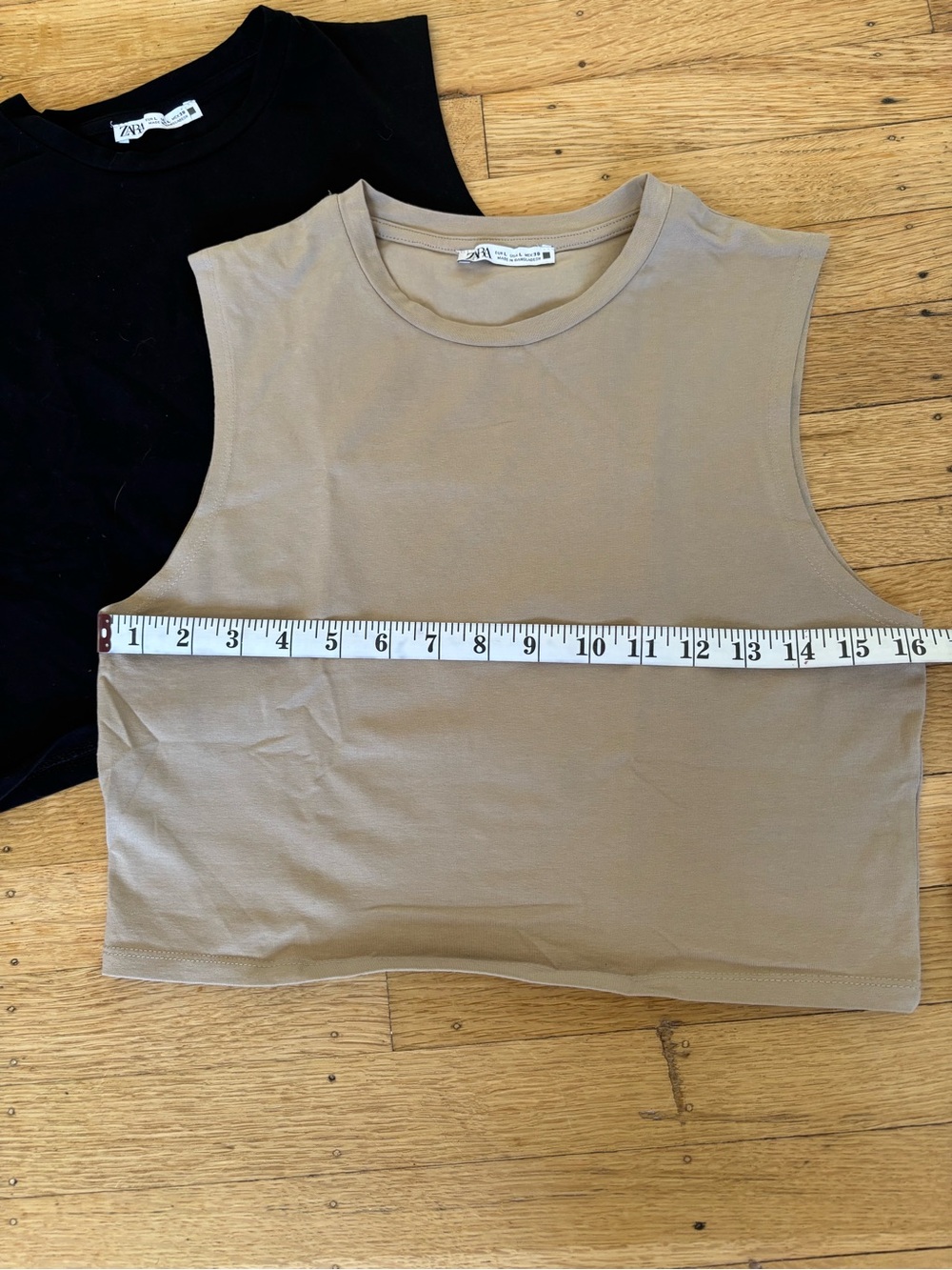 Zara Crewneck Tank Pair - Black & Taupe - Picture 4 of 4
